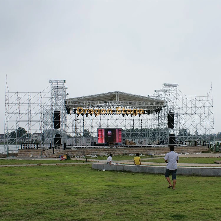 Dragonstage Steel Lighting Truss, Layer Truss for Large Outdoor Event Stage 6X8m