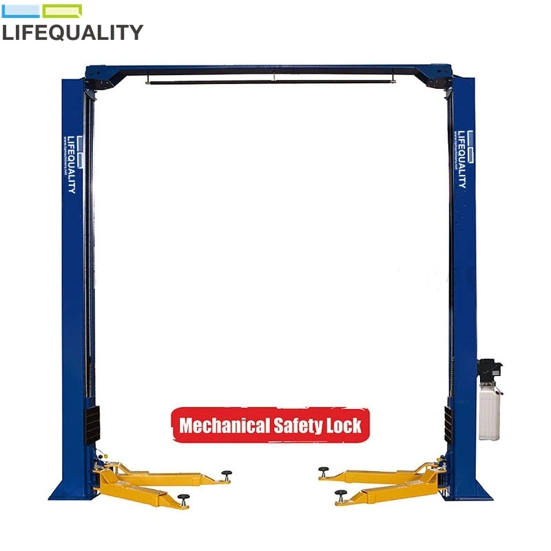 9000lbs Manufacture Two 2 Post Clear Floor Automotive Car Hoist Lift for Sale