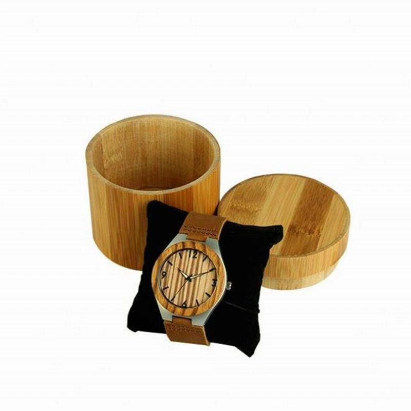 Wooden/Wood/Bamboo Round Gift Box for Watch Storage/Packaging/Packing
