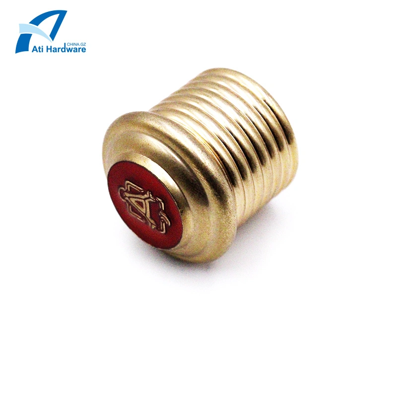 Custom Hot Selling Spiral Shape Logo Engrave Metal Perfume Bottle Caps