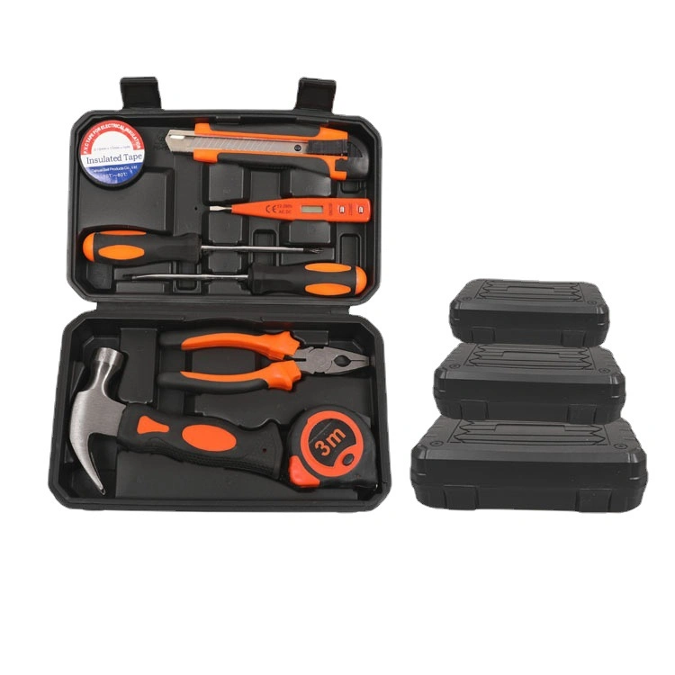 Home Use General Household Hand Tool Kit Plastic Toolbox Storage Case Packing Hand Tools Set