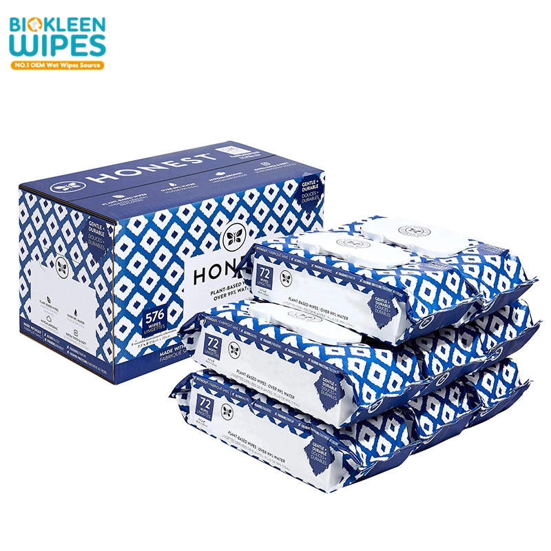 Biokleen Factory Price Private Label Free Sample Disposable OEM High Quality Nonwoven Baby Wet Wipes