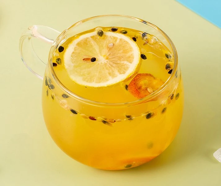 Diseño libre Maracuyá Kumquat Limón mezcla de frutos secos de verano para beber té helado de sabor