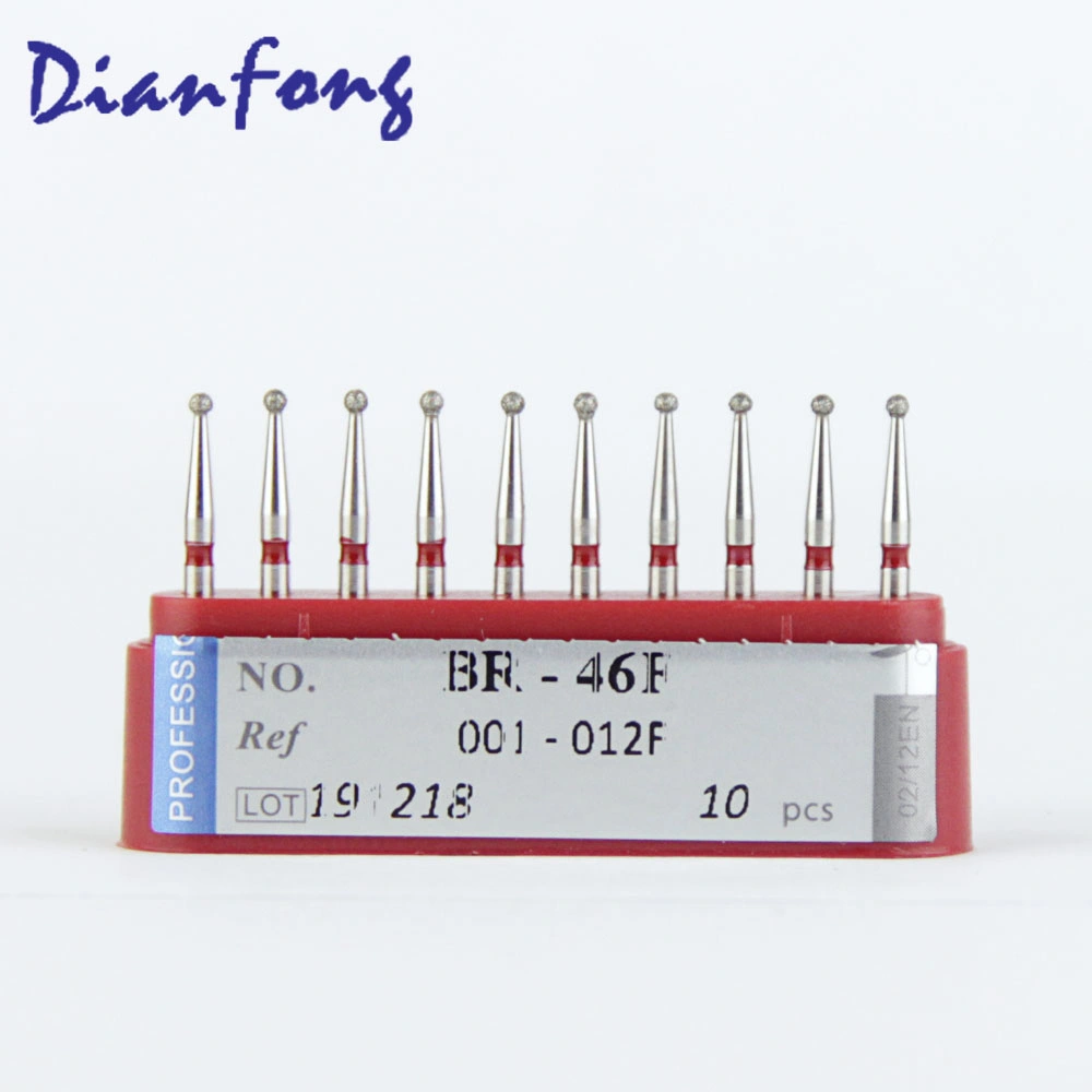 Br-46f Ball Shape Fine Dental Diamond Burs