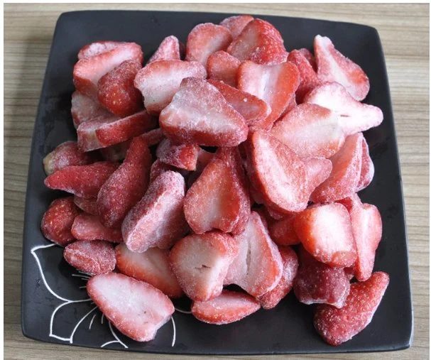 Frozen Sweet IQF Strawberry Slice Frozen Fruit High Quality