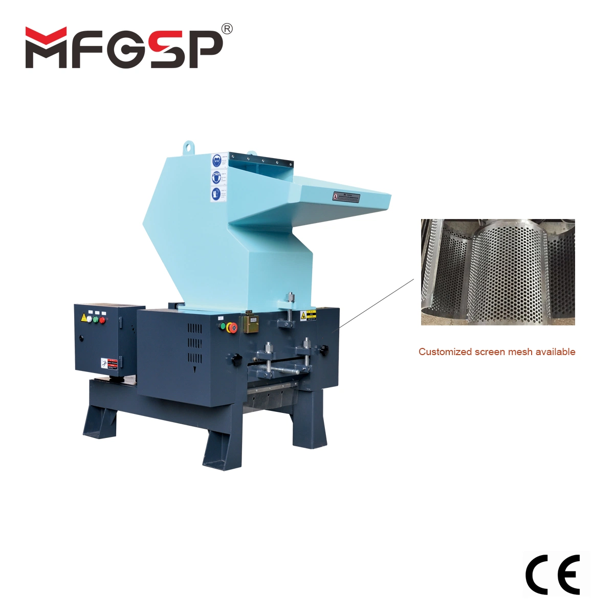 Pulverizing of all kinds of plastics Crush Capacity 150-200kg/H Strong Crusher