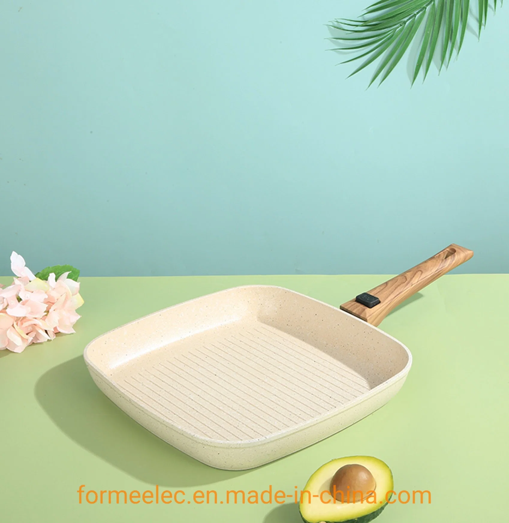 Aluminum Fry Pan Non-Stick Cookware Maifan Stone Fry Pan 24cm 28cm Marble Frypan