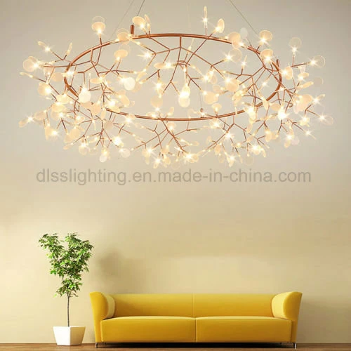 Modern Plant Ceiling Lighting Home Decoration Fireflies Pendant Lamp LED Light Chandelier