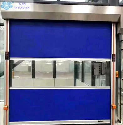 Dustproof Industrial Automatic PVC Fabric Roll up High Speed Workshop Door