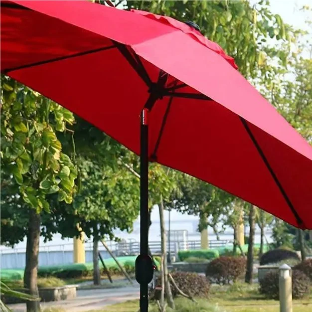 Discount Stylish Outdoor Furniture Garden Umbrella Stainless Steel Strong Aluminum Umbrella