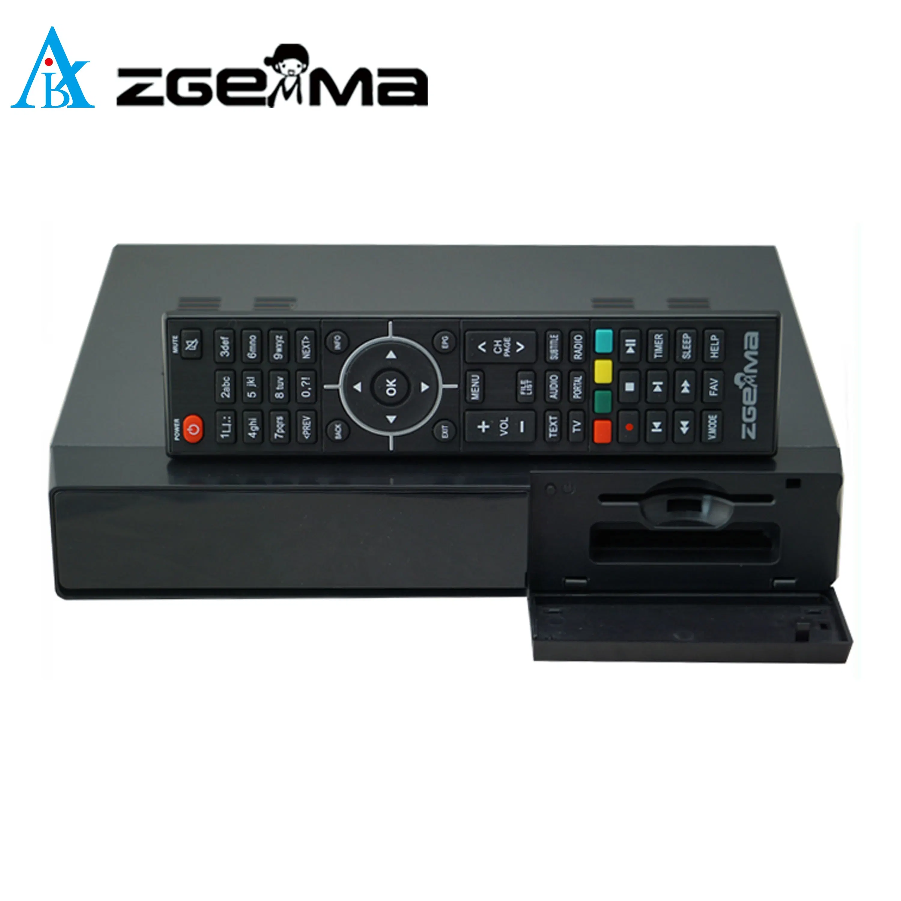 Zgemma H7s del receptor de TV vía satélite - Enigma2 el sistema operativo Linux, 2*DVB-S2/S2X + DVB-T2/C sintonizador híbrido de decodificador de TV