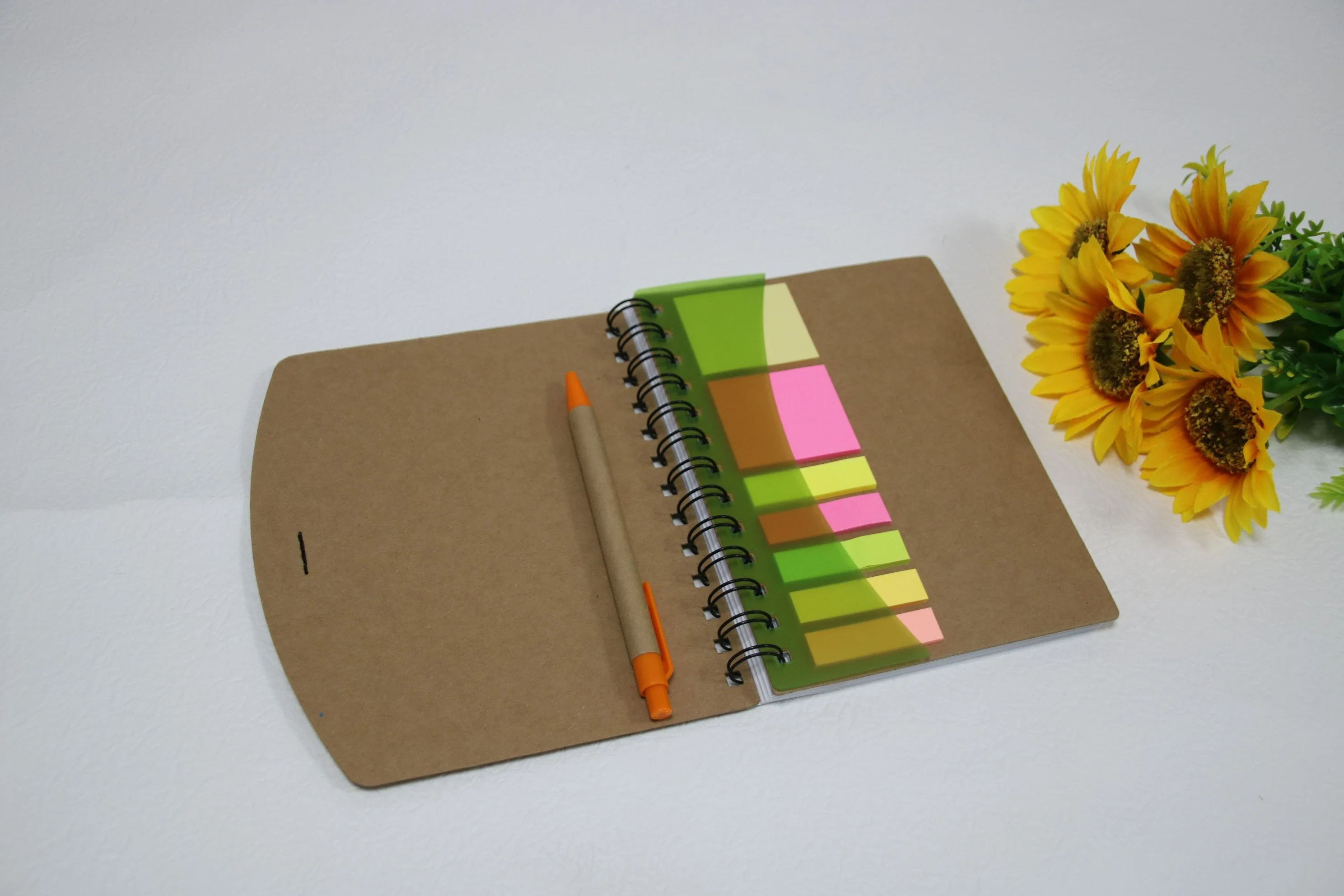 Preço por Atacado A5 Papel Kraft Notebook em espiral com fantasia