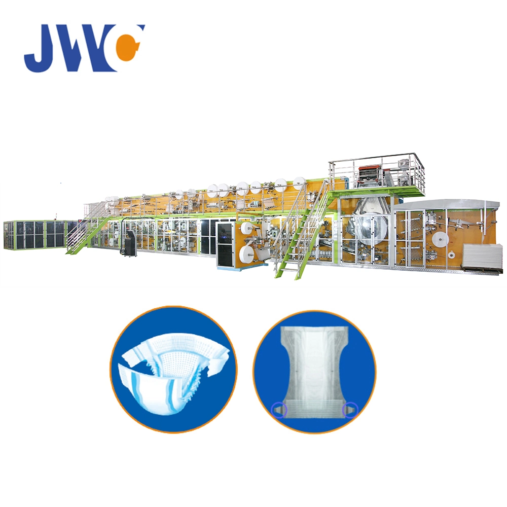 Jwc-Nk600hb-Sv 240kw Installation Capacity 500PCS/Min Stable Working Speed Baby Diapers Production Line