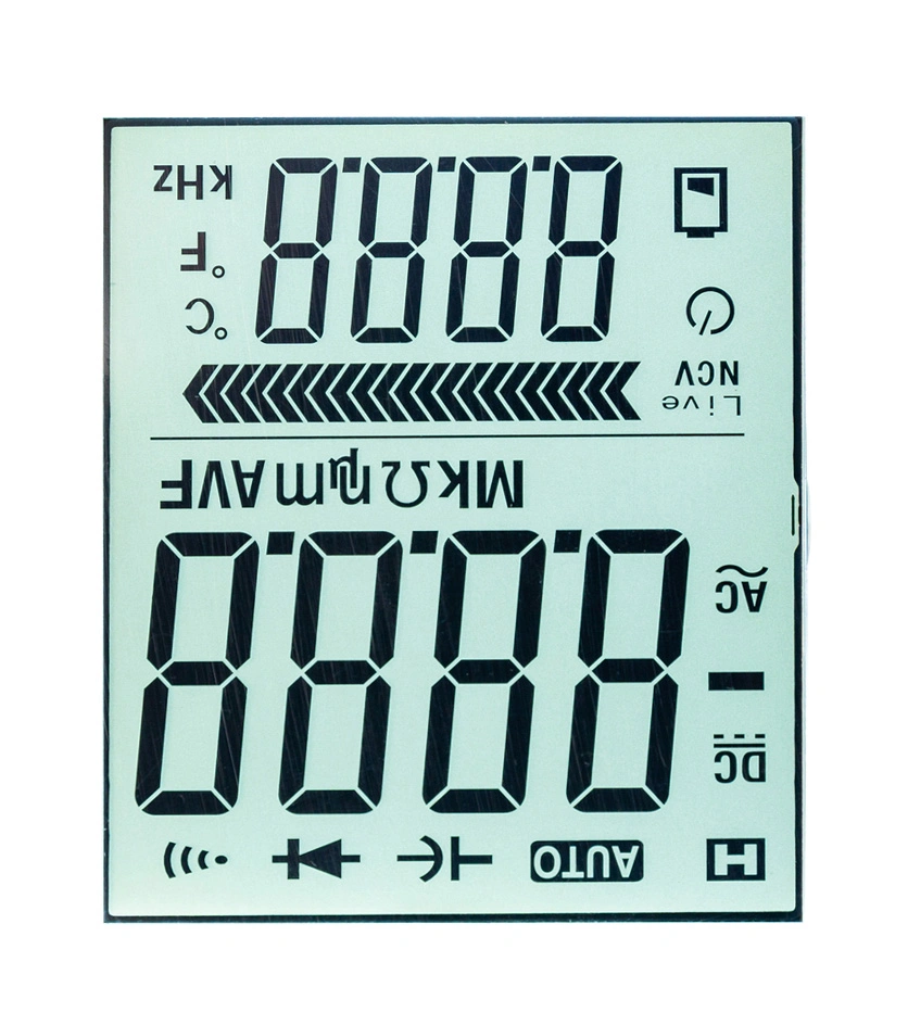 Custom Meter LCD Screen Tn Htn 7 Segment Monochrome LCD Panel LCD Display for Meter Display /Multimeter Display in China Display Factory