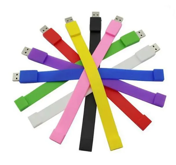 Phone Accessories Cell Phone Charms-005phot Selling Printing Silicone USB Bracelet