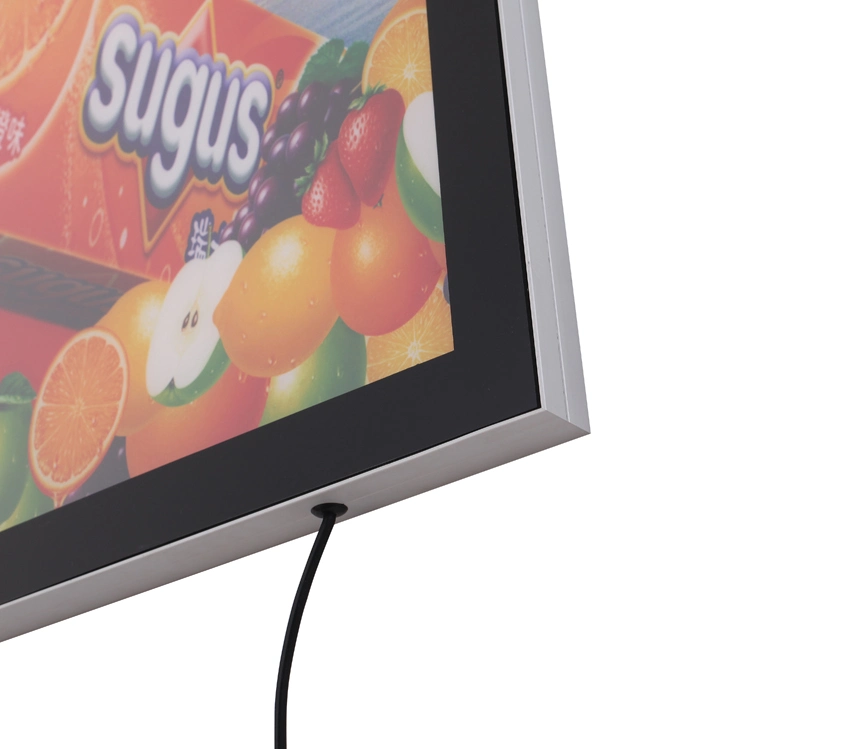 شاشة عرض التسوق الإعلانية الخفيفة رفيعة مغناطيس LED