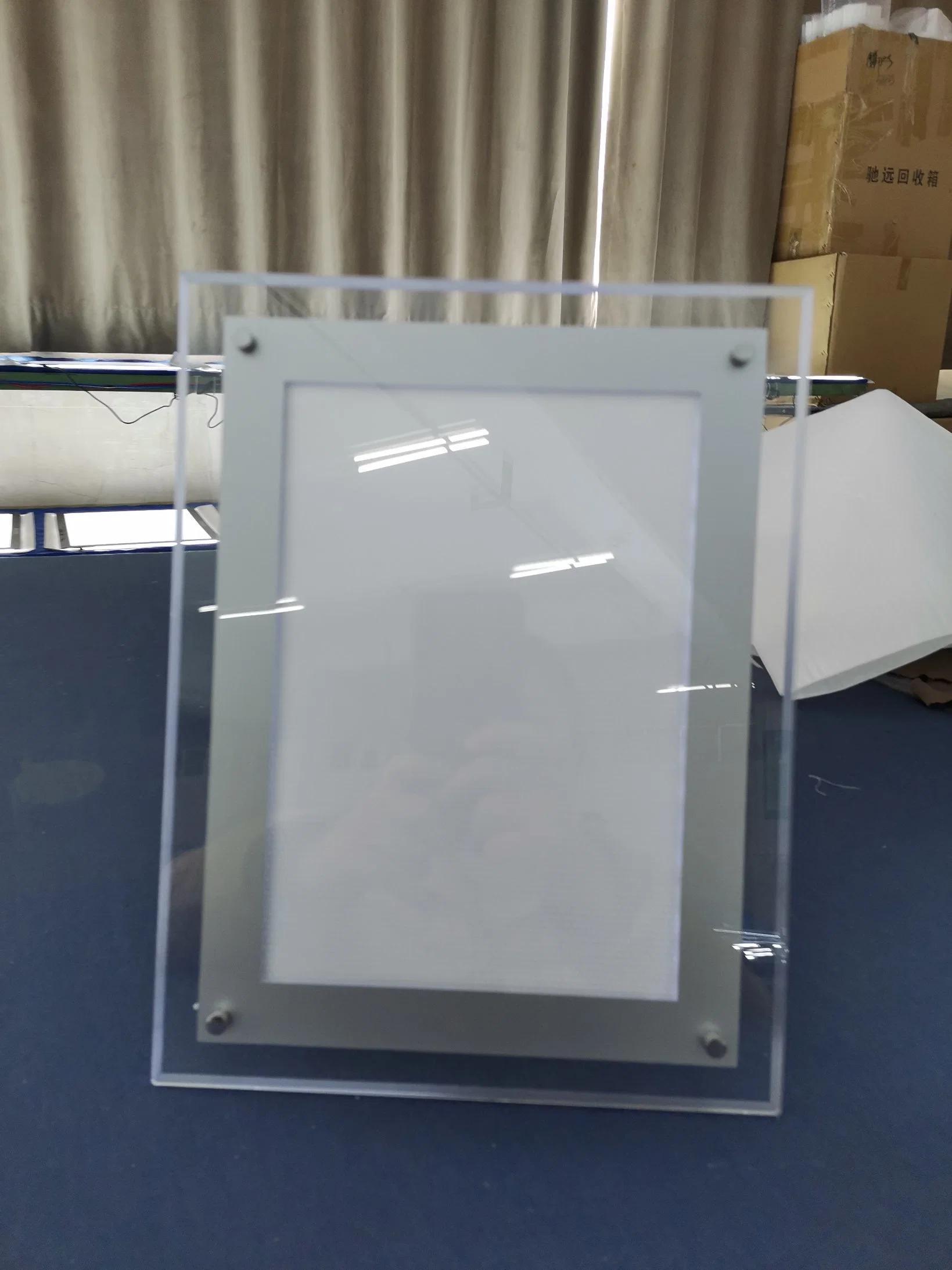 Battery Powered LED Crystal Light Box Sign Display Light Menu Board