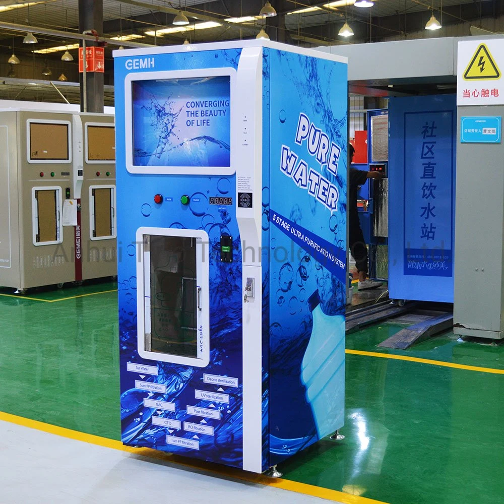 Reverse Osmosis System Self Cleaning Pure Fresh Mineral Water Vending Machine