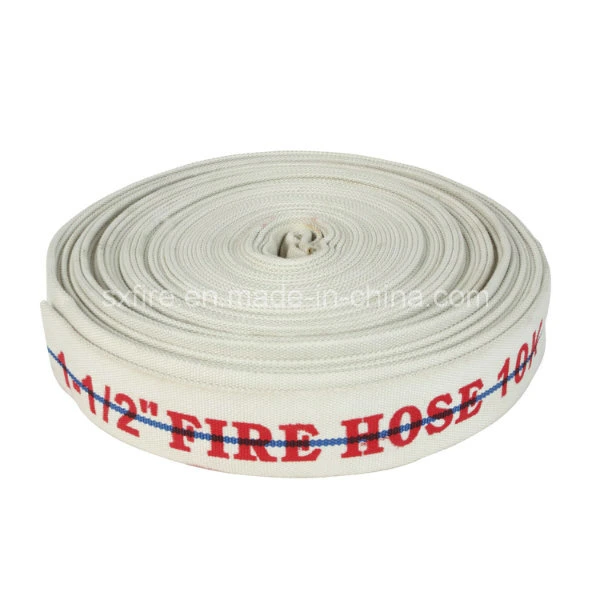 Fire Fighting Sets 2.5 Inch 8bar PVC Lining White Fire Hose for Water Transporting