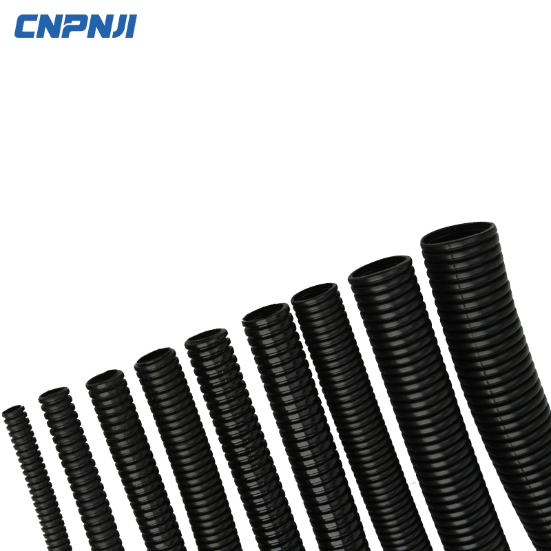 Cnpnji Insulation Plastic Tube Car Protection Industrial Electrical Wire Conduit PE/PP/PA Plastic Corrugated Hose Pead10.0-1/4 Pipe