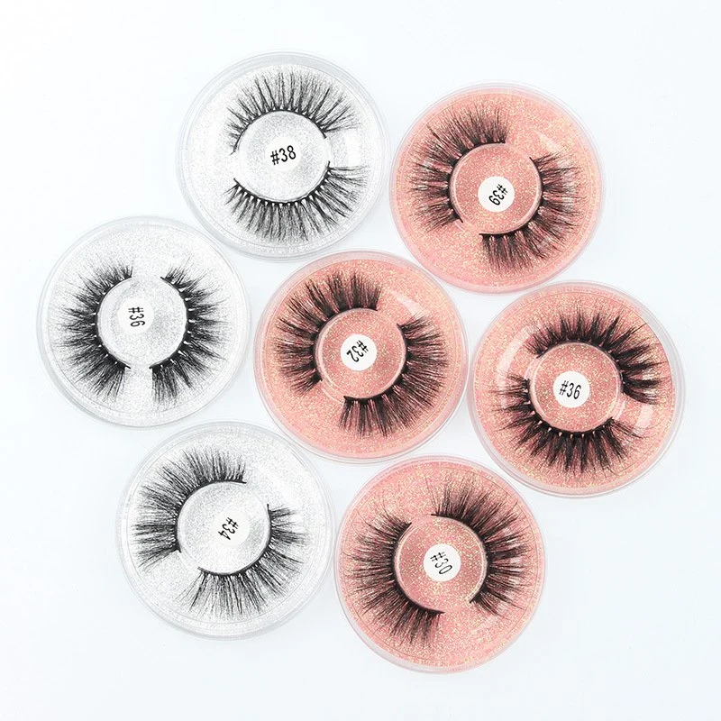 Original Factory lanza #30 nuevos falsos ojos 3D Mink imitación Cabello Natural Round Package un par de pestañas