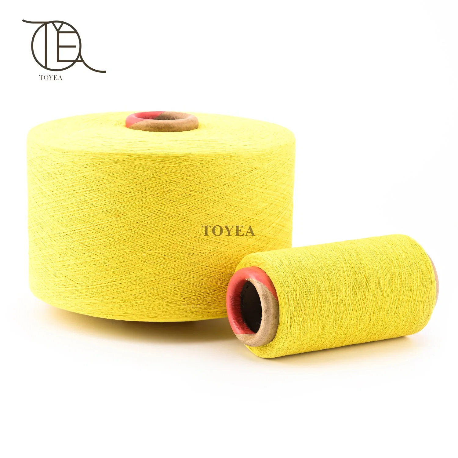 Ne20 Chicken Yellow Open End Recycle Regeneration Cotton Polyester Knitting Dyed Yarn