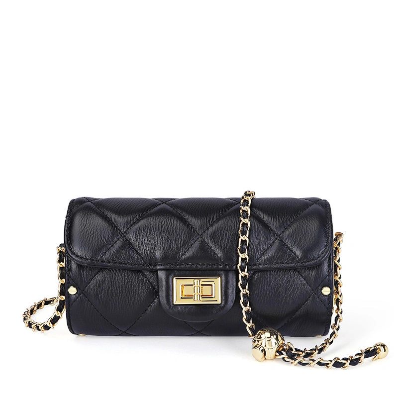 Drum Bag Women's New Niche Texture Golden Ball Messenger Chain Small Bag Tide