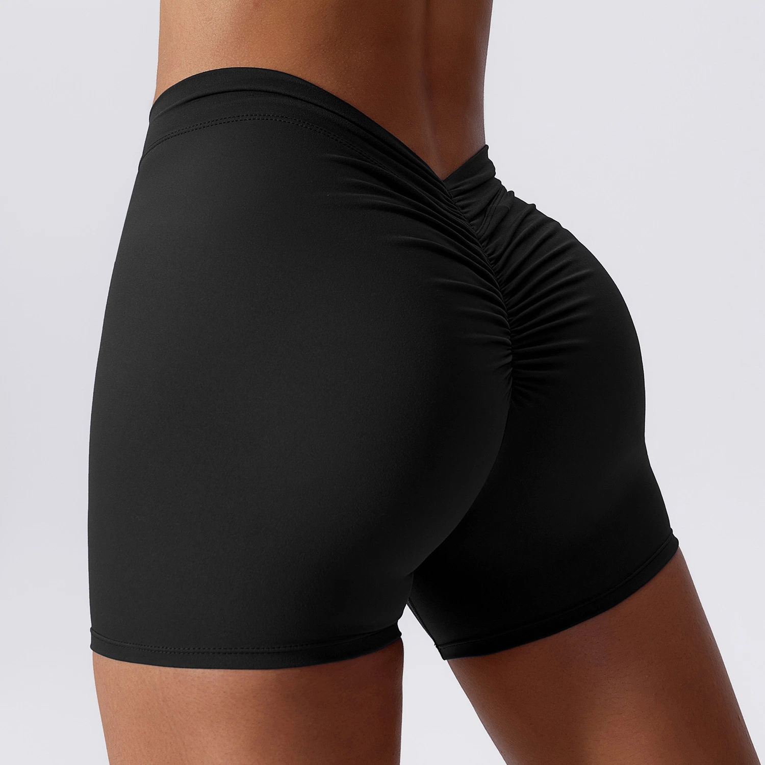 Custom High Waist V Cut Yoga Shorts Fashion Style Leggings Workout Active Wear