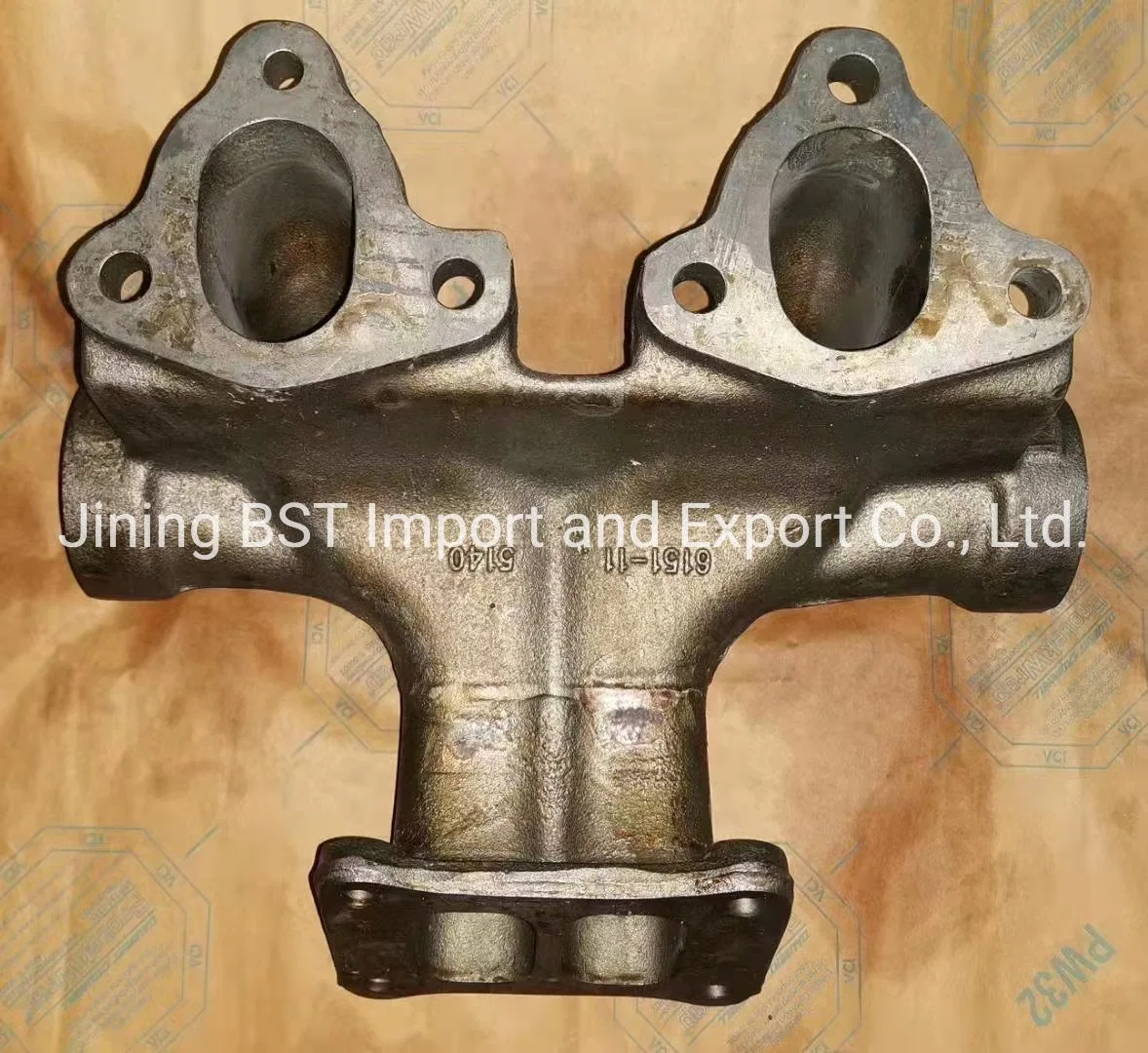 Exhaust Manifold Engine Parts 6D125e-3 6151-11-5110 /6151-11-5130/6151-11-5140 PC400-5 Excavator Parts