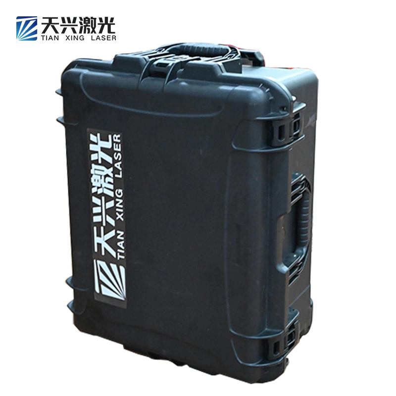 Industrial Grade Portable Pull Rod Box Paint Coating Welds Air Cooling No Damage Decontamination Rust Removal Optical Fiber Pulse Laser Cleaning Machine