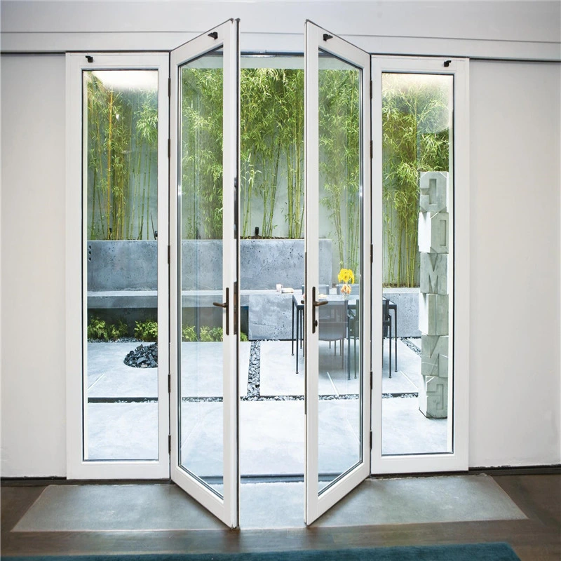Metal Interior/Exterior Door Glass Folding Door