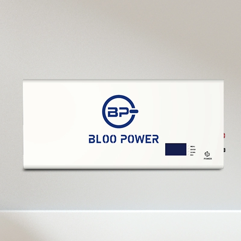 شاحن ليثيوم Bloopower 400ah 500ah LFePO4 لنظام الجدار بقدرة 15 كوه 20 كيلووات 20 كيلووات 20 كيلووات 20 كيلووات ساعة Li Ion لتخزين العاكس البطارية