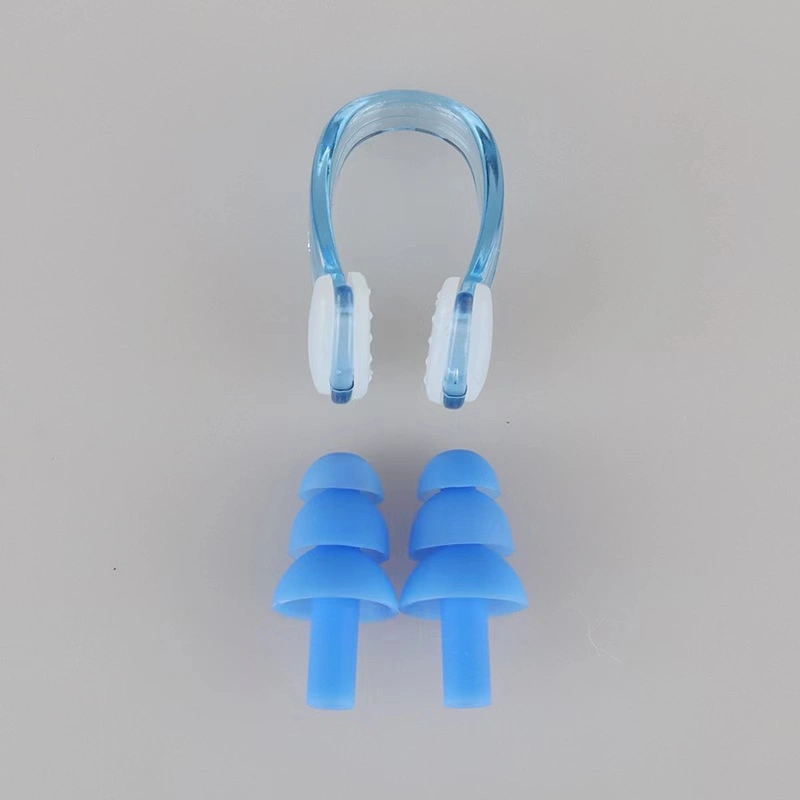 La nage en silicone de haute qualité réutilisable des boules Quies Clip de nez défini pour la vente