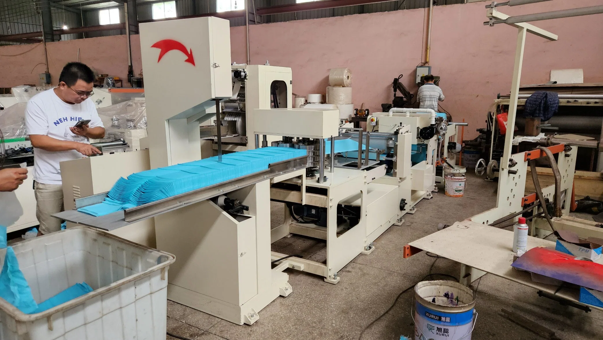 Dental Bib Tissue Film Lamination Folding Machine