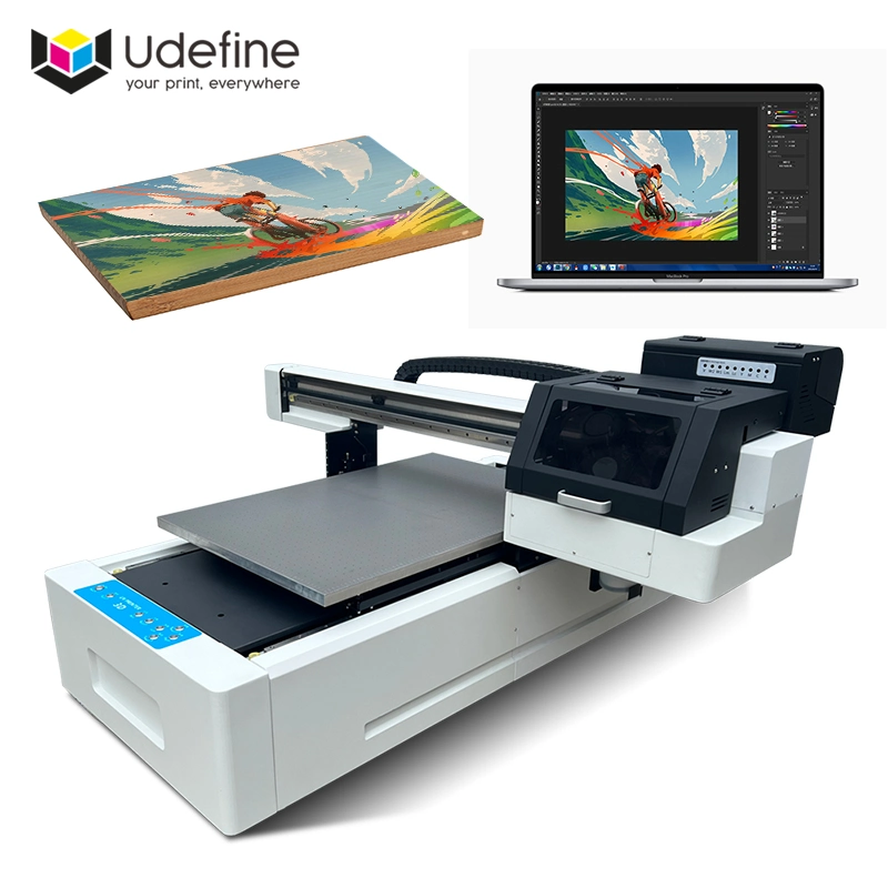 Udefine impressora UV industrial vidro 3D digital cerâmica Azulejo acrílico Impressora a jato de tinta para impressoras a jato de tinta Wood Metal Printing Machine 6090