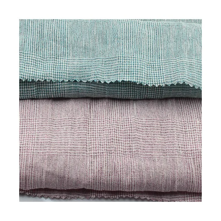 55/56" 205GSM Crepe Linen Polyester Woven Fabric for Dress