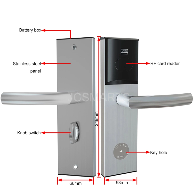 Portable Electronic Hotel Standard ANSI Morstecking Türschloss System