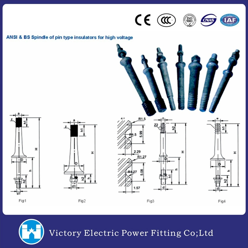 High Quality Good Price ANSI and BS Spandle of Pin Type Insulaotrs for High Voltage. JPG