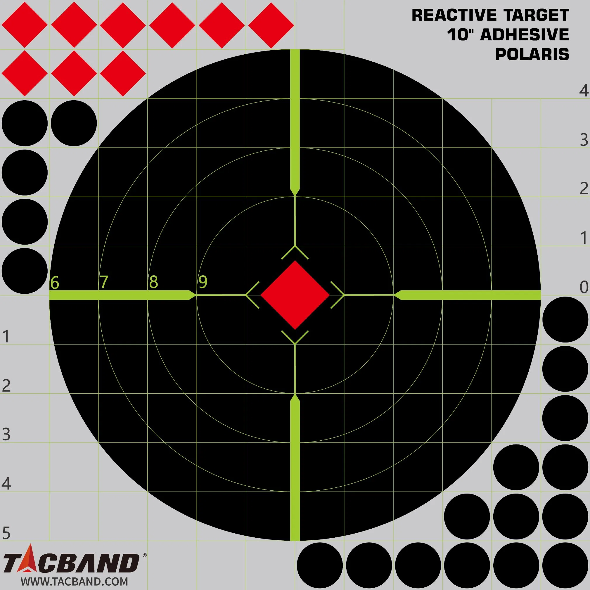 Tacband 8&prime; &prime; Reactive Target Adhesive 12&prime; &prime; Shooting Accessories