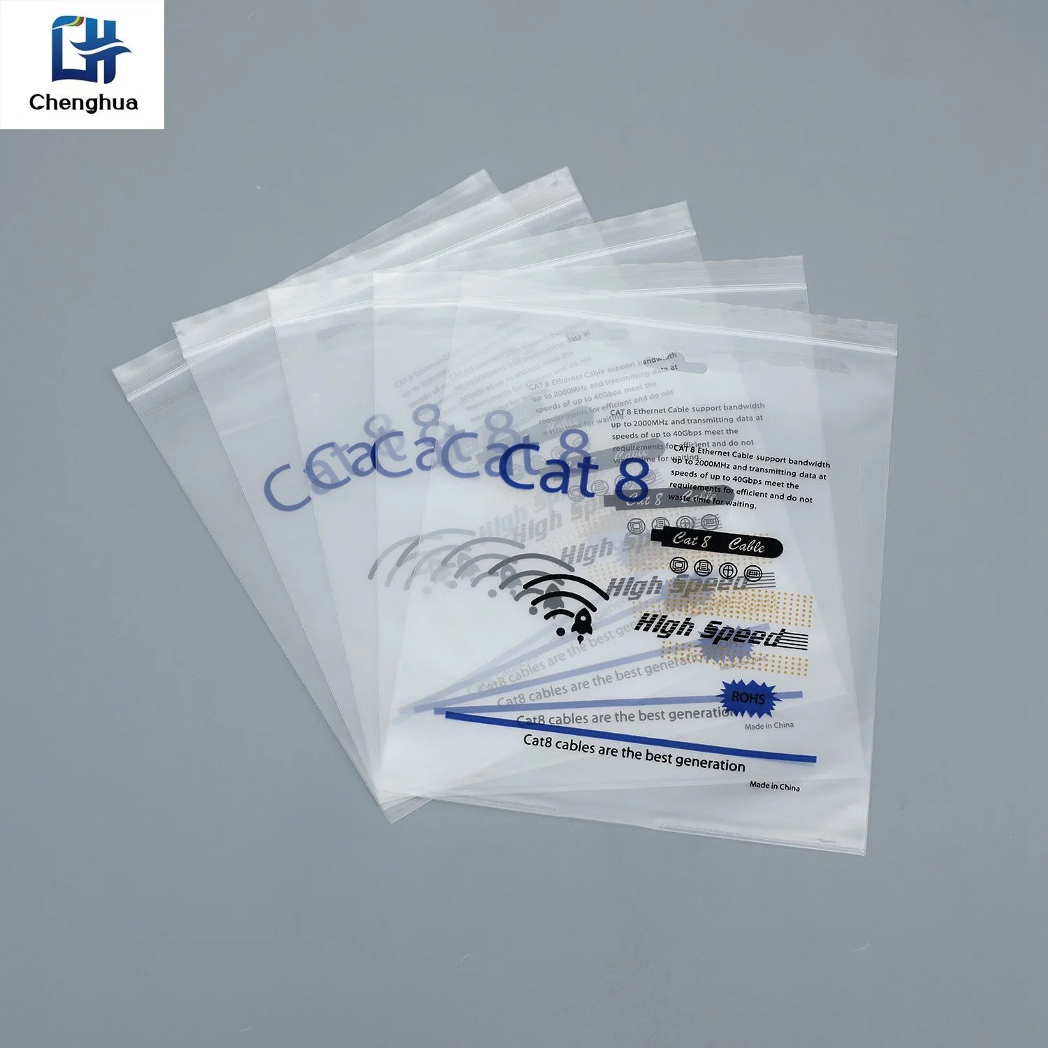 White Transparent Plastic Bag for Protecting Your Digital Products