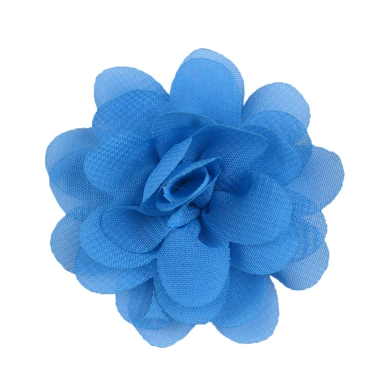 As vendas directas de fábrica Chiffon feitos de material de bricolage Flores Flor da Sapata de Acessórios de flores de pano 5cm