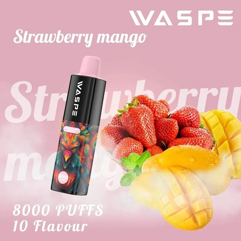 Waspe 8000puff Zbood Sonderanfertigungen RoHS Evod Alien Masking R M Zerstäuber Einweg Vape