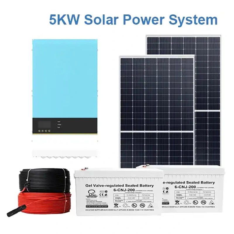 En 3000W sistema de energía solar todo en uno Kit Solar 3kW sistema de Energía Solar Generador de DC/AC Generador Solar eléctrico