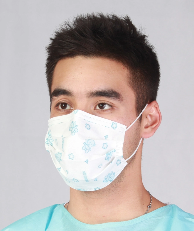 Quality 3 Ply Non-Woven Medical Surgical Face Mask Safety Respirator Dust Mask