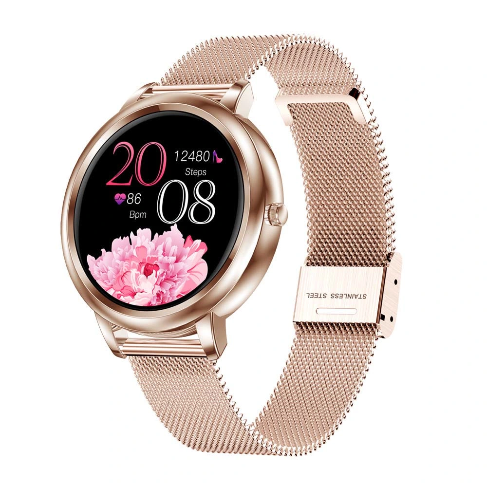 Mk20 Lady Care Full Touch Round Screen Customize Dials Smartwatch