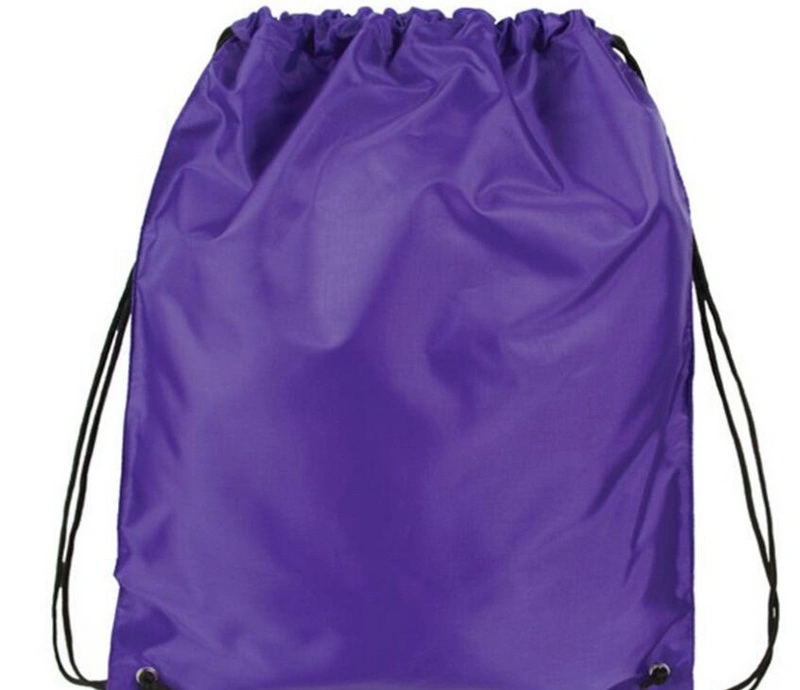 Custom Cheap Polyester Gym Sack Backpack Sport Bag School Travel Drawstring Bag