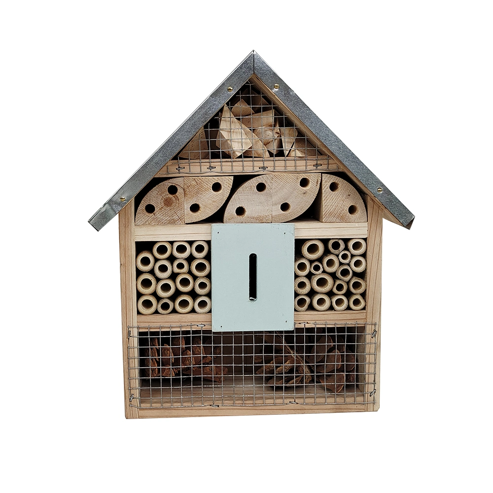 Garden Home Madeira inseto Hanging Beehive Hotel Insect House com Gancho