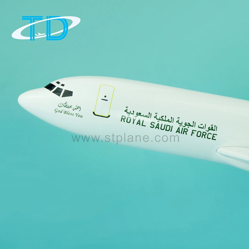 Caza de Boeing B707 La fuerza aérea saudita Modelo de resina