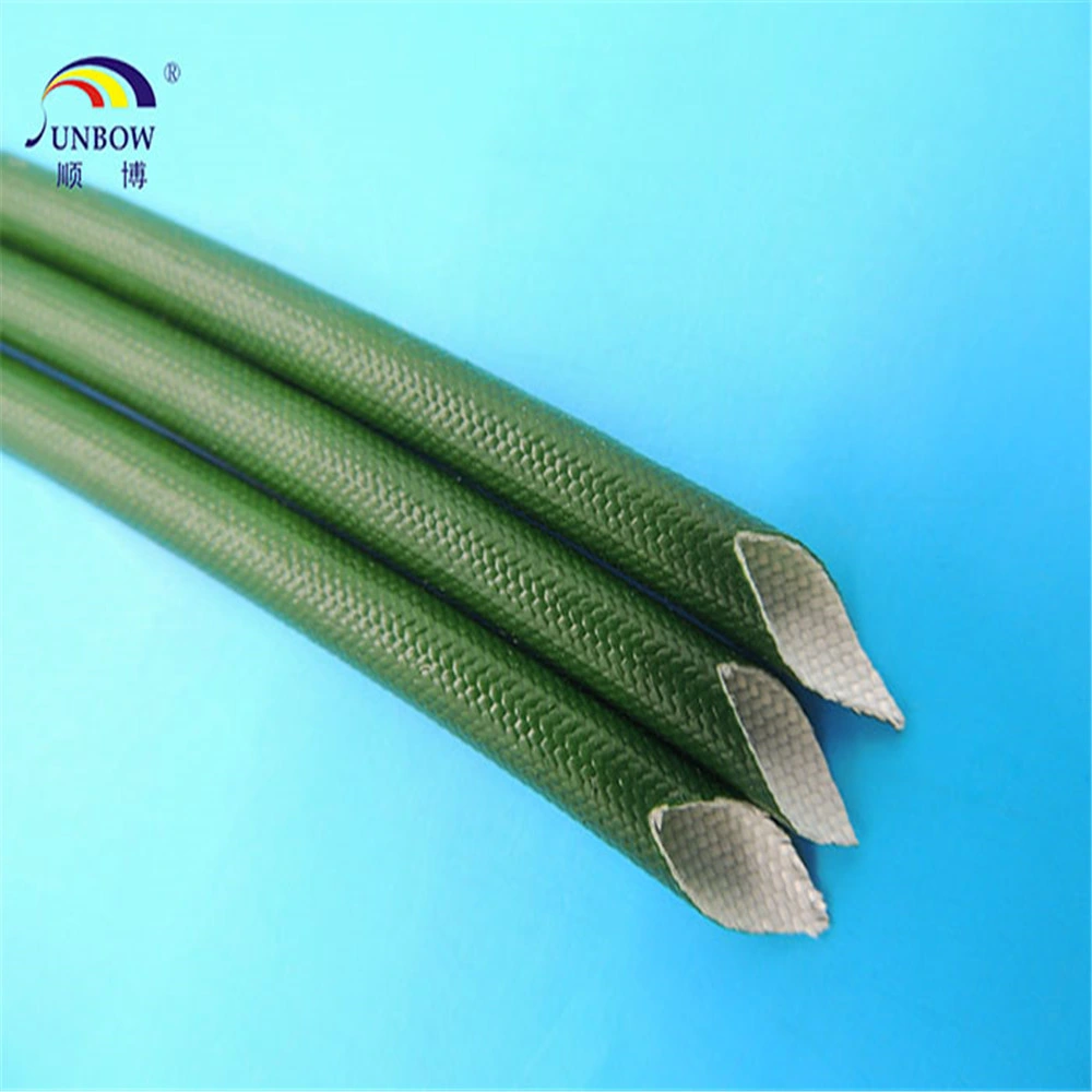 Factory Direct Sale 1.2kv Silicone Coated Fiberglass Sleeving