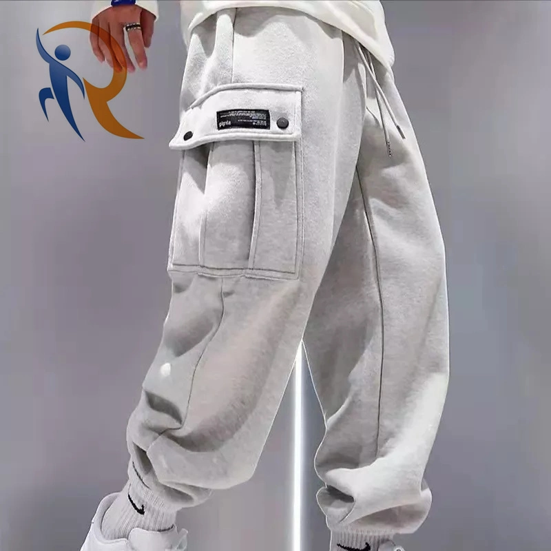 Men Sportswear Clothes Customize Colorful Mens Elastic Stacked Joggers Sweatpants Sports Pants with Side Pockets